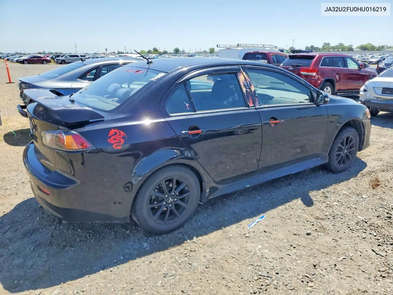 2017 Mitsubishi Lancer Es VIN: JA32U2FU0HU016219 Lot: 52680536