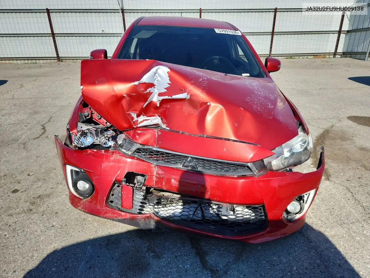 2017 Mitsubishi Lancer Es VIN: JA32U2FU9HU009138 Lot: 57091536