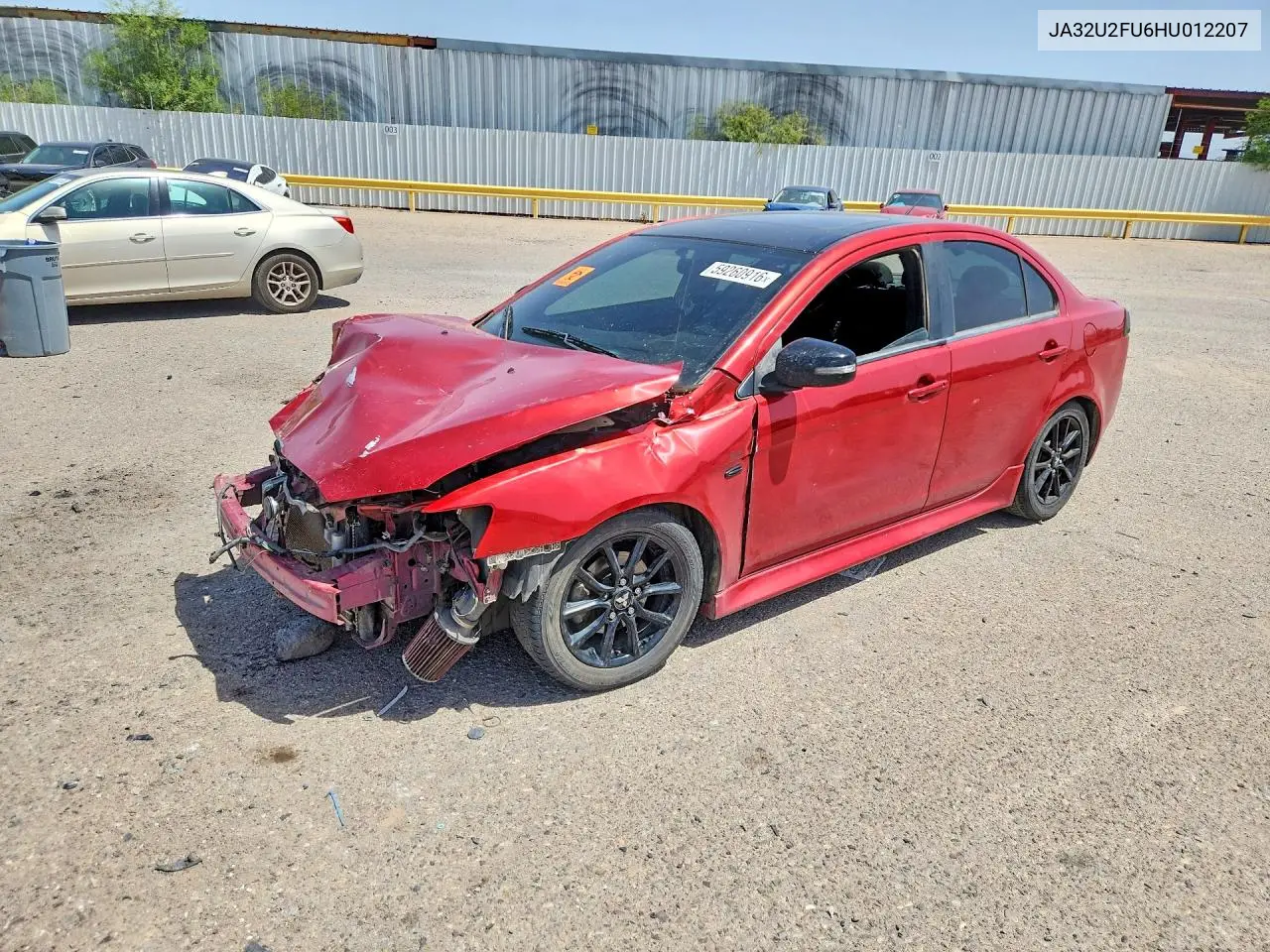 2017 Mitsubishi Lancer Es VIN: JA32U2FU6HU012207 Lot: 59260916