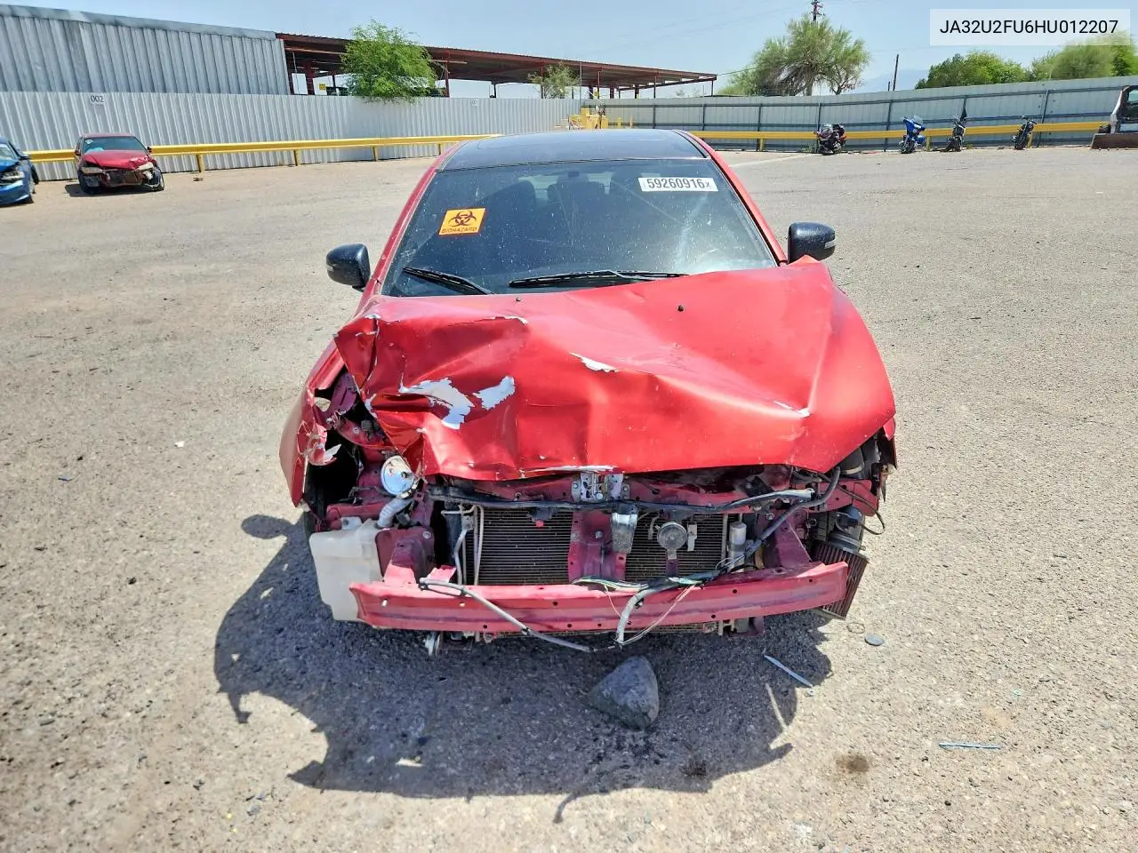 2017 Mitsubishi Lancer Es VIN: JA32U2FU6HU012207 Lot: 59260916