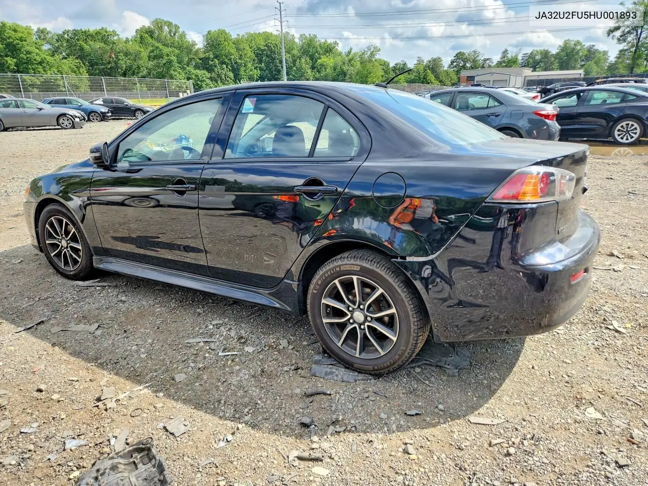 2017 Mitsubishi Lancer Es VIN: JA32U2FU5HU001893 Lot: 59532036