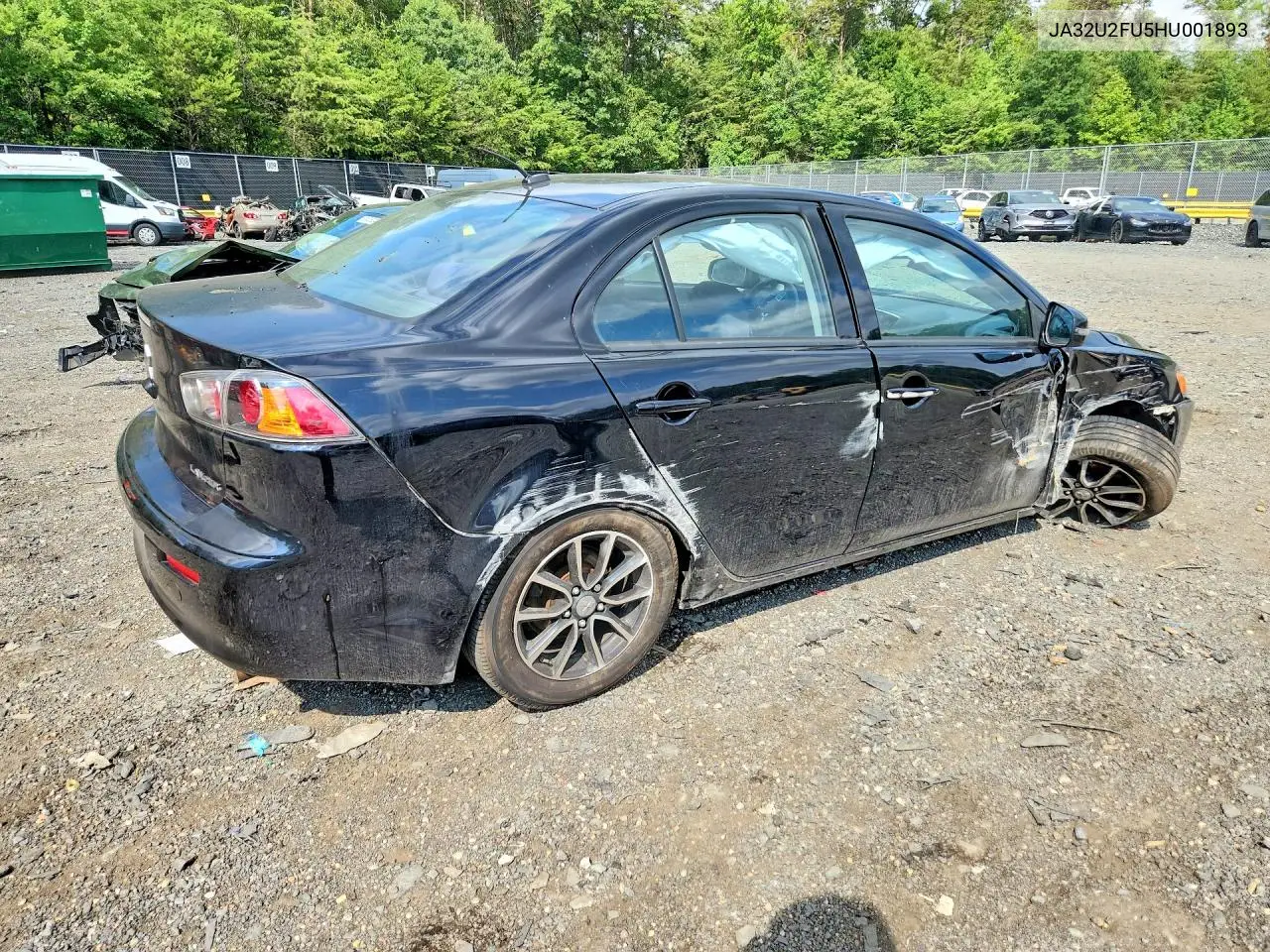 2017 Mitsubishi Lancer Es VIN: JA32U2FU5HU001893 Lot: 59532036