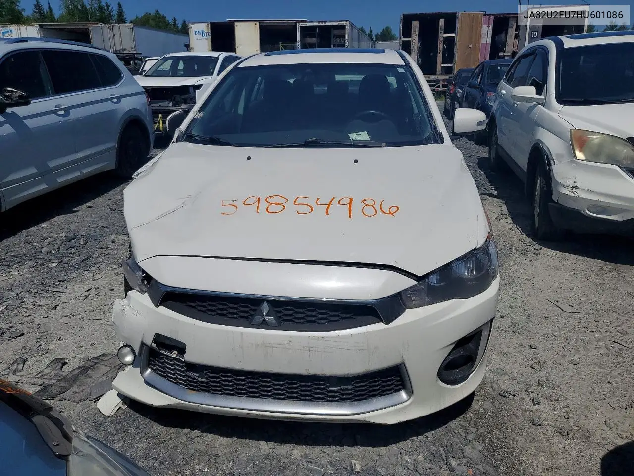 2017 Mitsubishi Lancer Es VIN: JA32U2FU7HU601086 Lot: 59854986