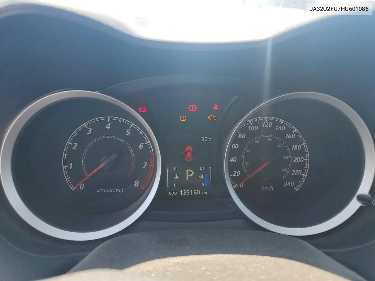 2017 Mitsubishi Lancer Es VIN: JA32U2FU7HU601086 Lot: 59854986