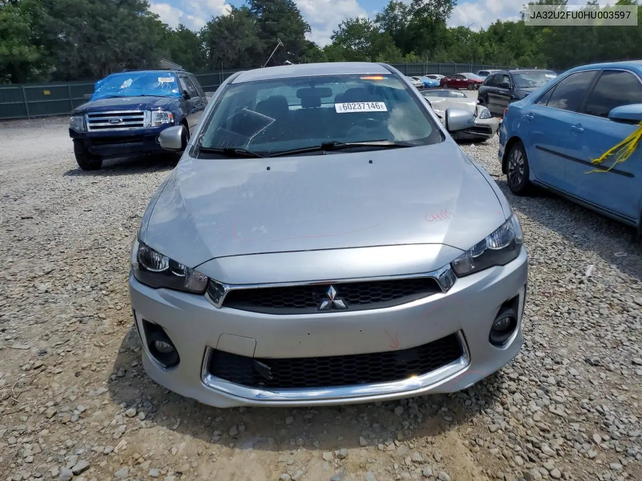 2017 Mitsubishi Lancer Es VIN: JA32U2FU0HU003597 Lot: 60237146