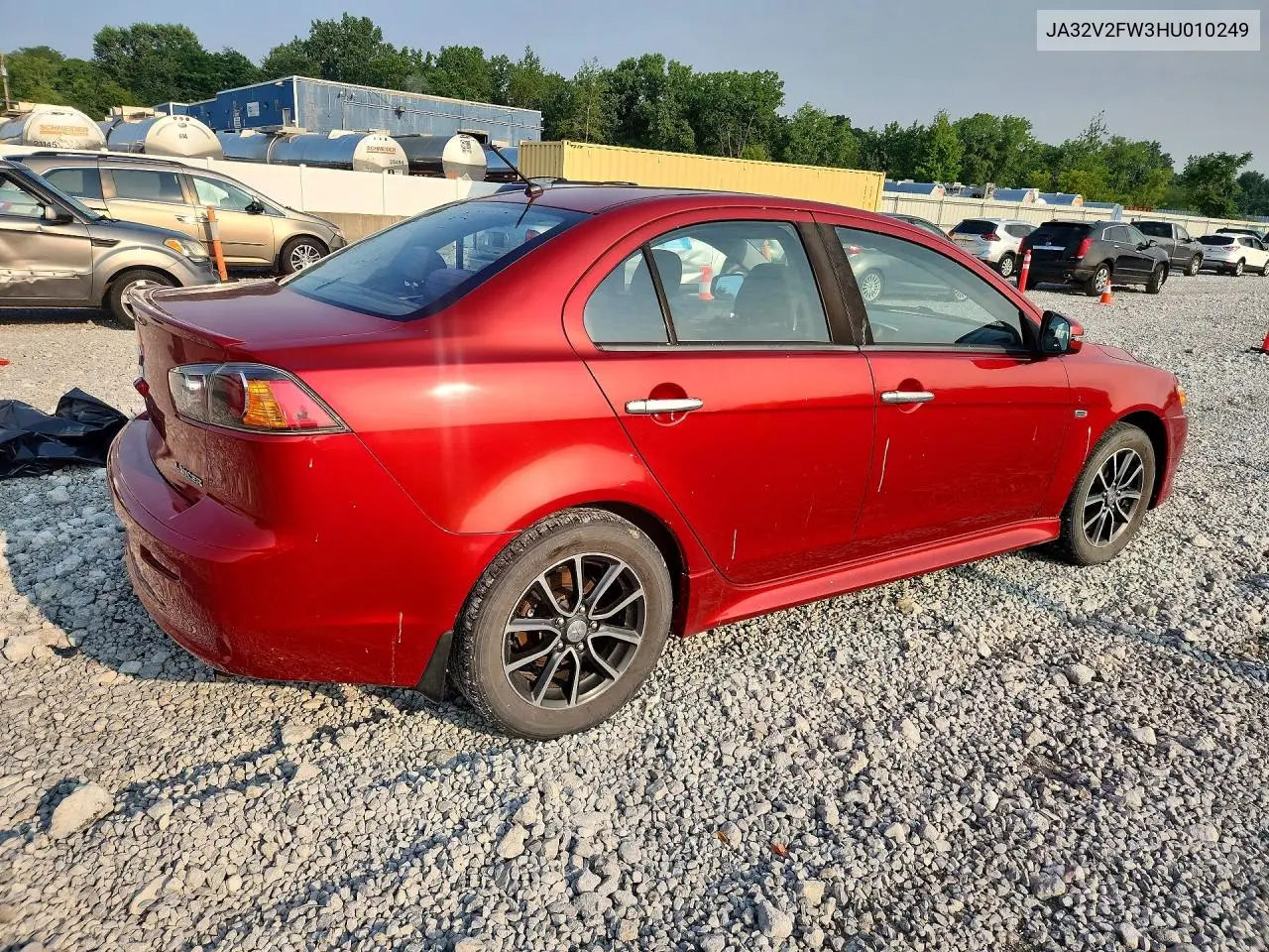 2017 Mitsubishi Lancer Es VIN: JA32V2FW3HU010249 Lot: 61032256