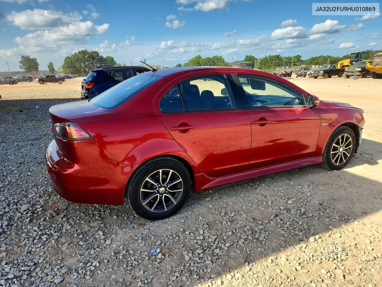 2017 Mitsubishi Lancer Es VIN: JA32U2FU9HU010869 Lot: 61972386