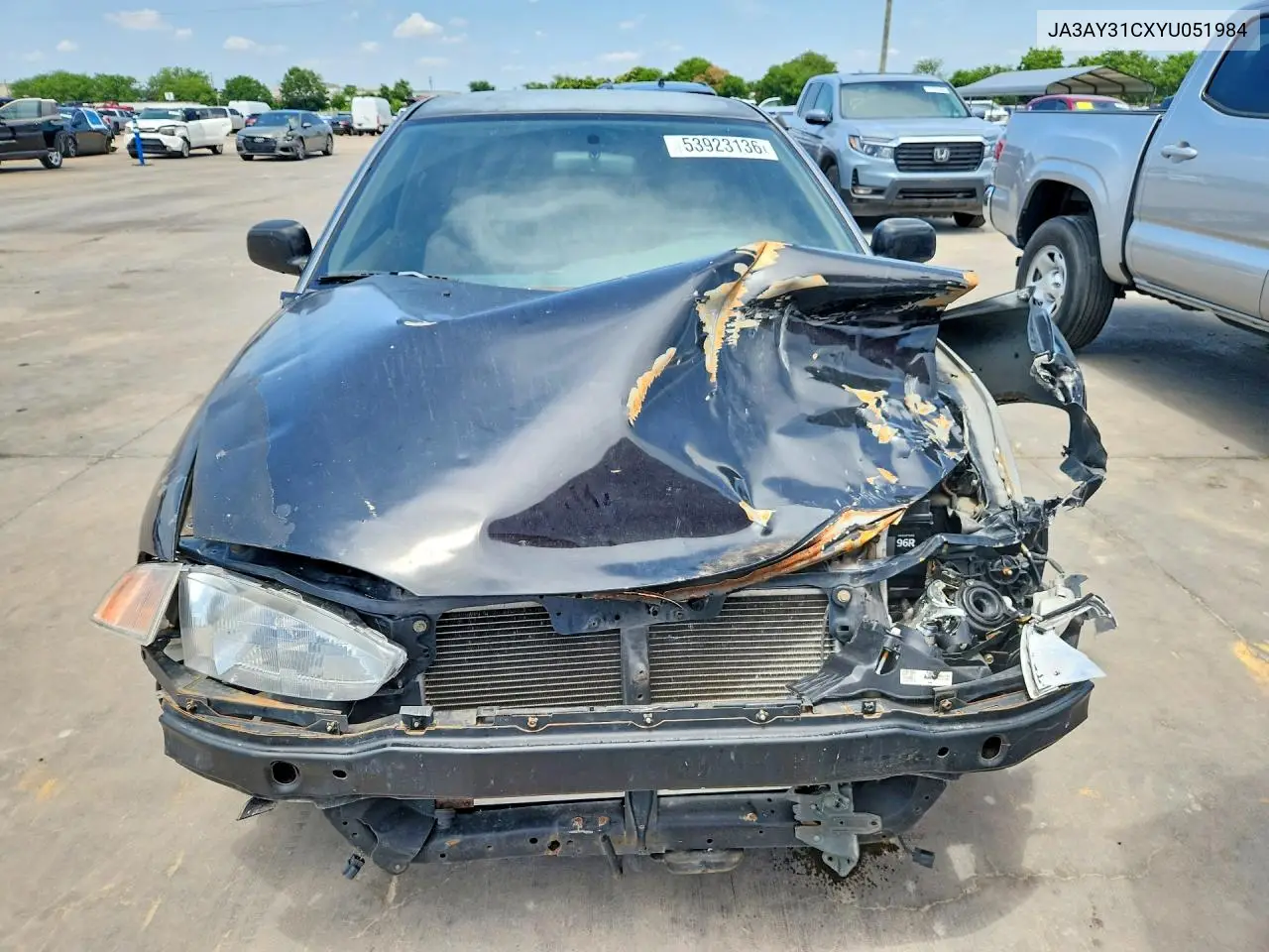2000 Mitsubishi Mirage Ls VIN: JA3AY31CXYU051984 Lot: 57061826