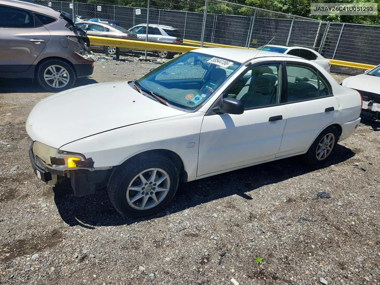 2001 Mitsubishi Mirage Es VIN: JA3AY26C41U051293 Lot: 58544156