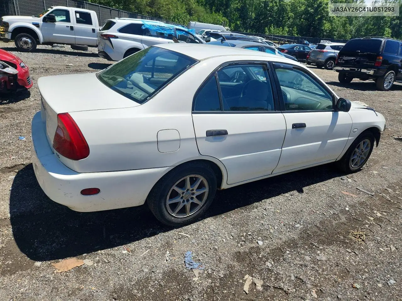 2001 Mitsubishi Mirage Es VIN: JA3AY26C41U051293 Lot: 58544156