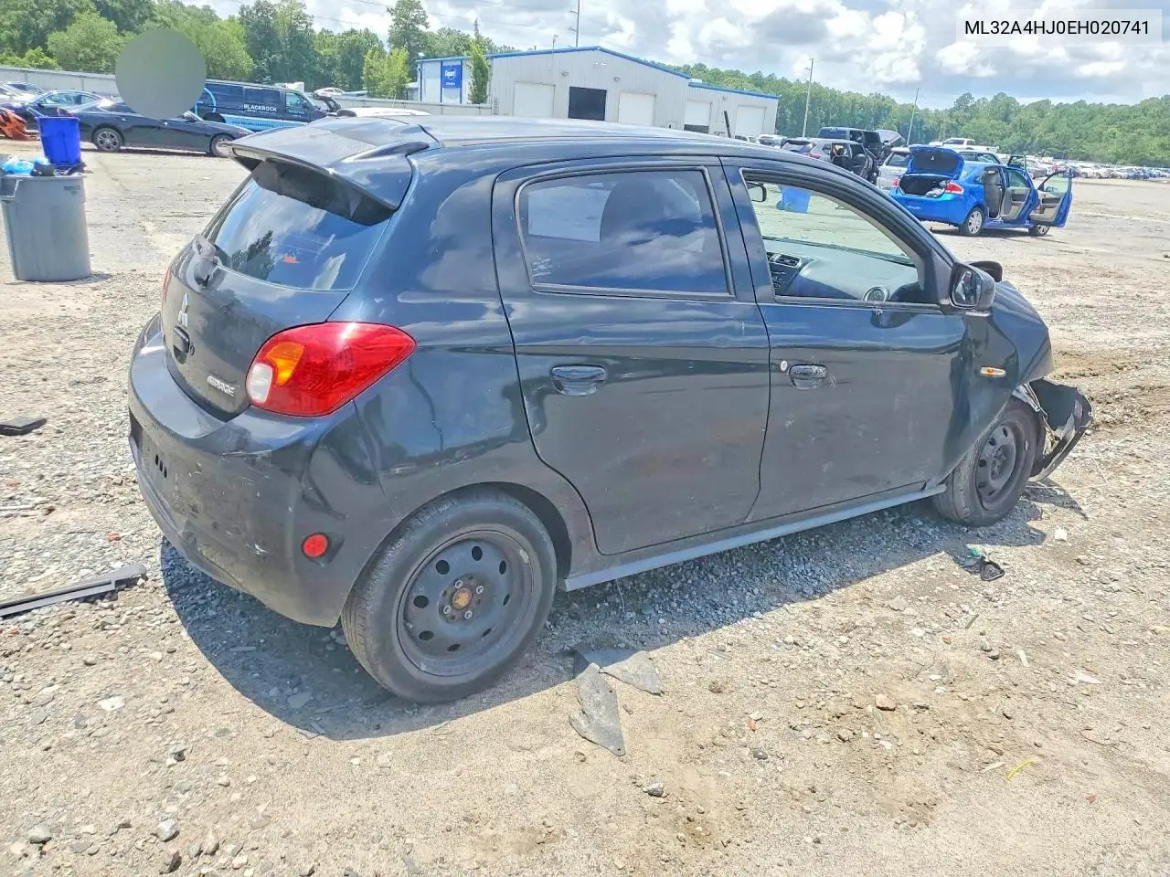 2014 Mitsubishi Mirage Es VIN: ML32A4HJ0EH020741 Lot: 59698536