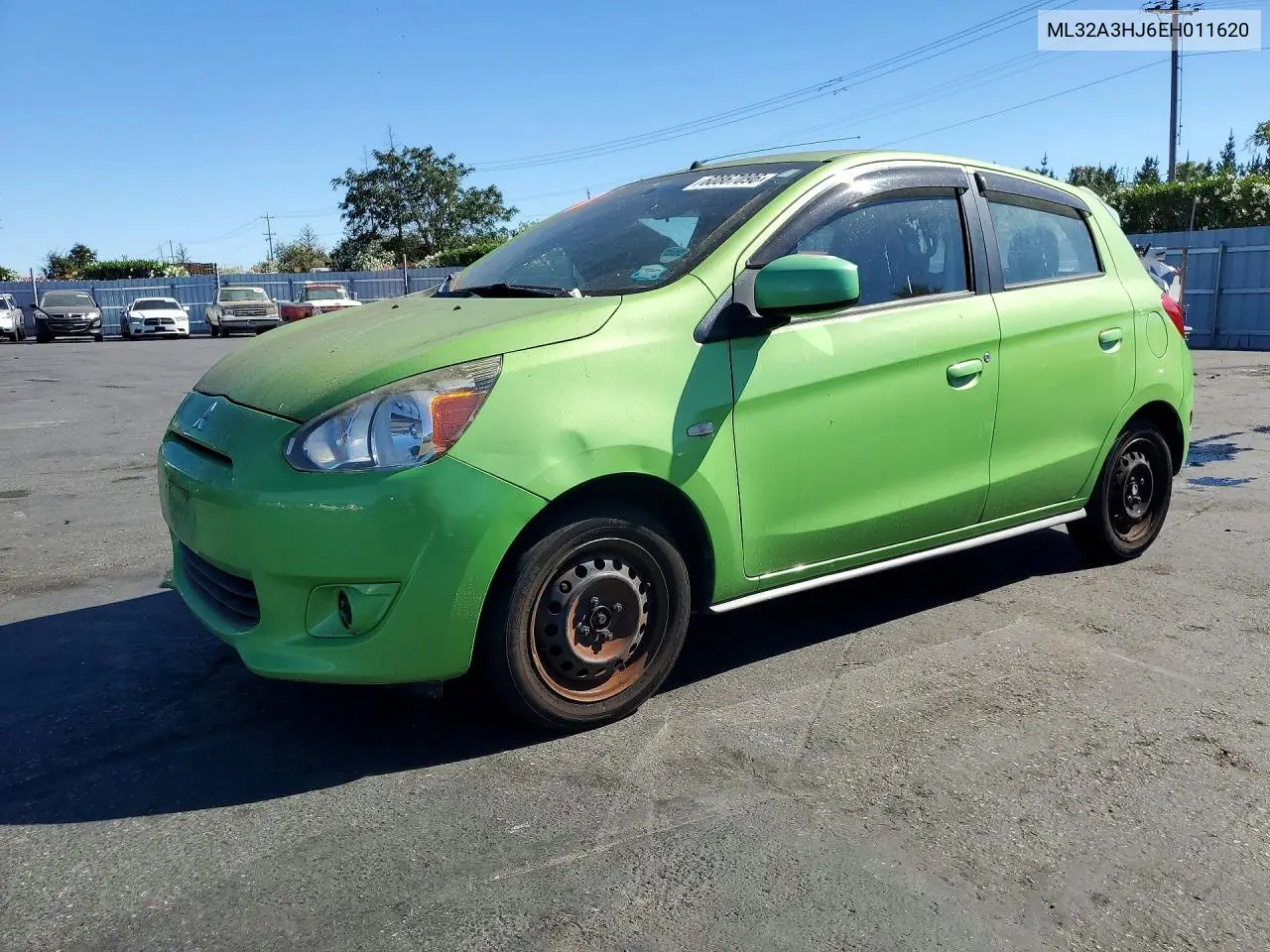 2014 Mitsubishi Mirage De VIN: ML32A3HJ6EH011620 Lot: 60867096