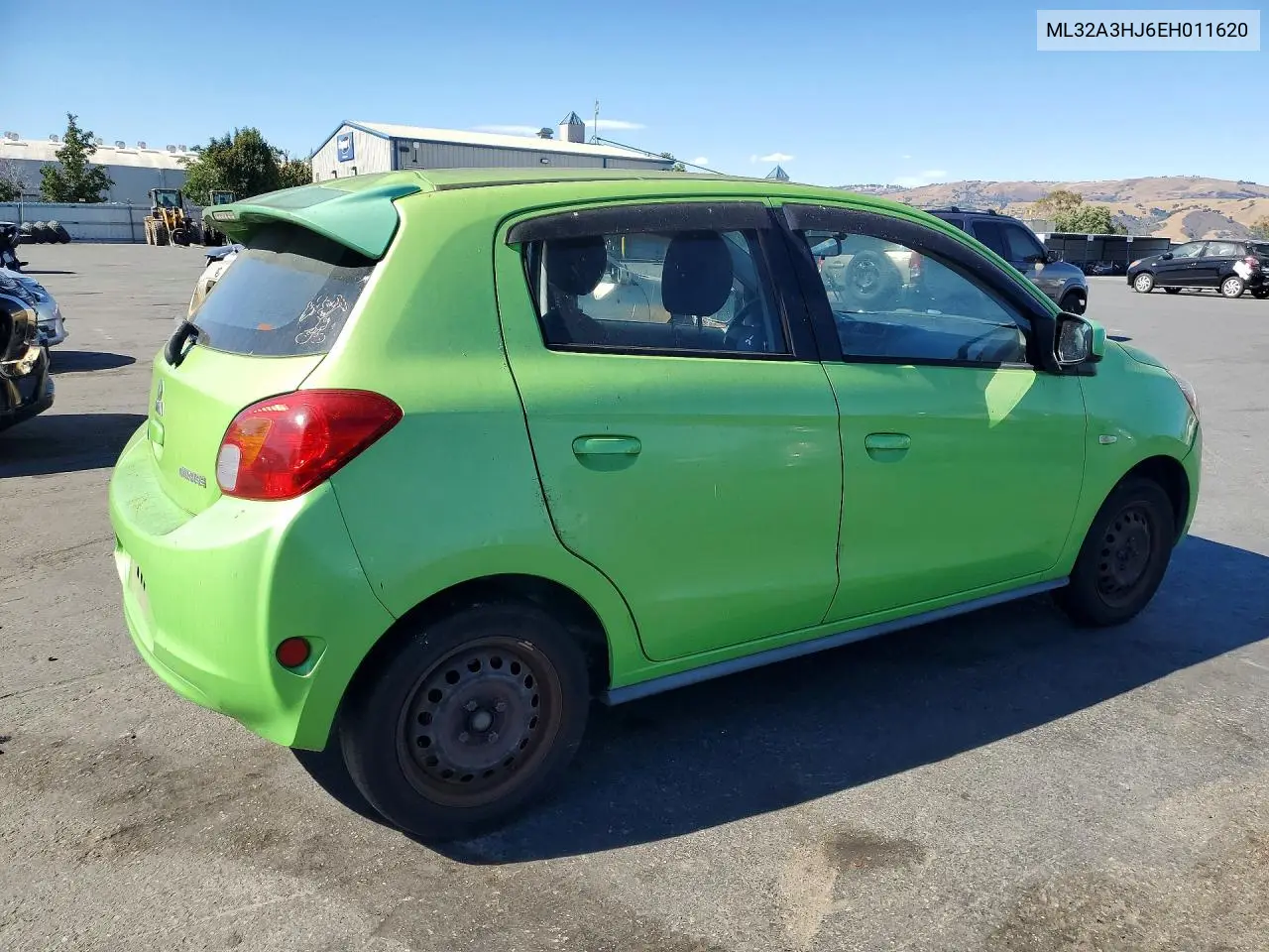 2014 Mitsubishi Mirage De VIN: ML32A3HJ6EH011620 Lot: 60867096