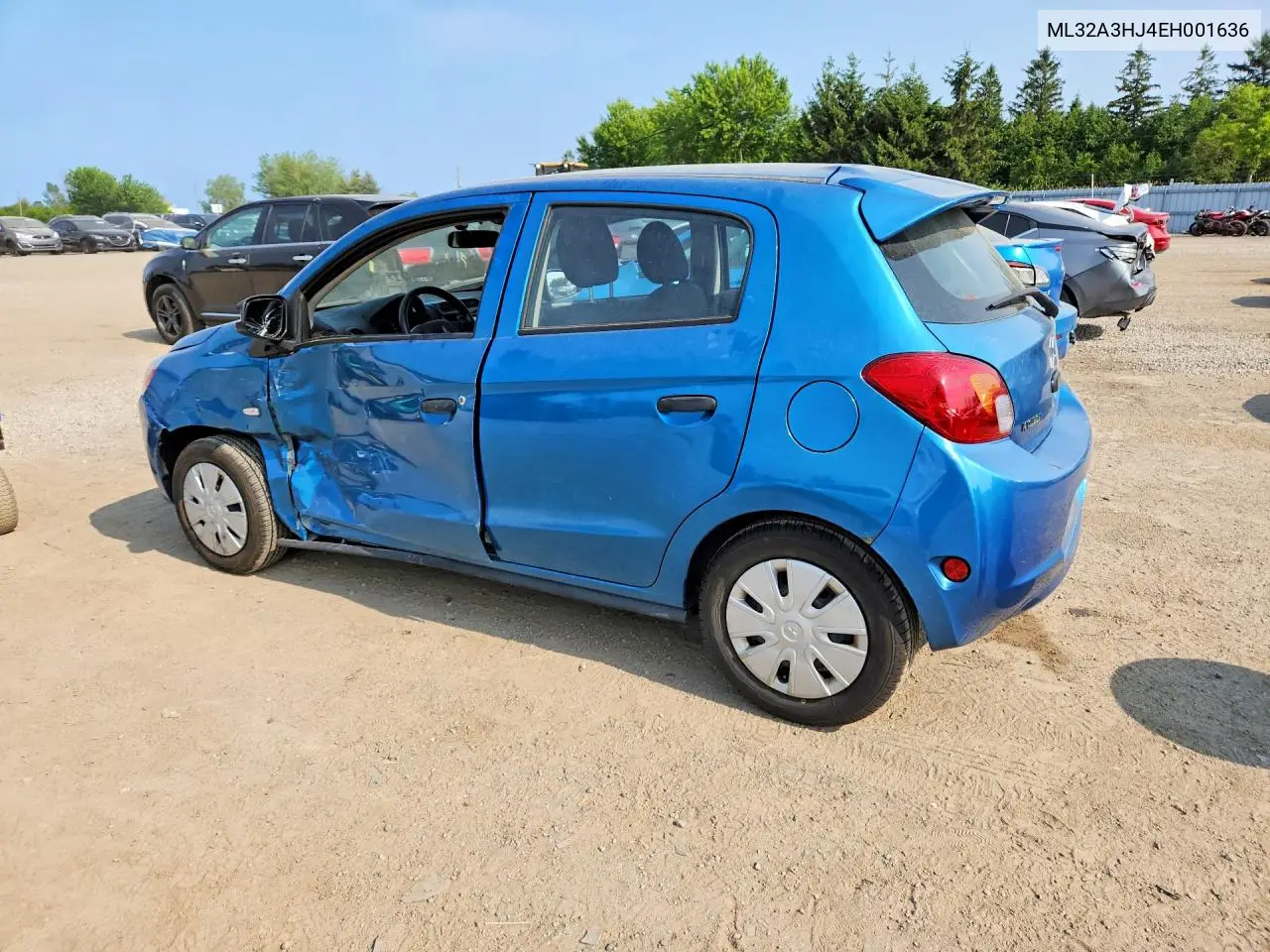 2014 Mitsubishi Mirage De VIN: ML32A3HJ4EH001636 Lot: 60928076