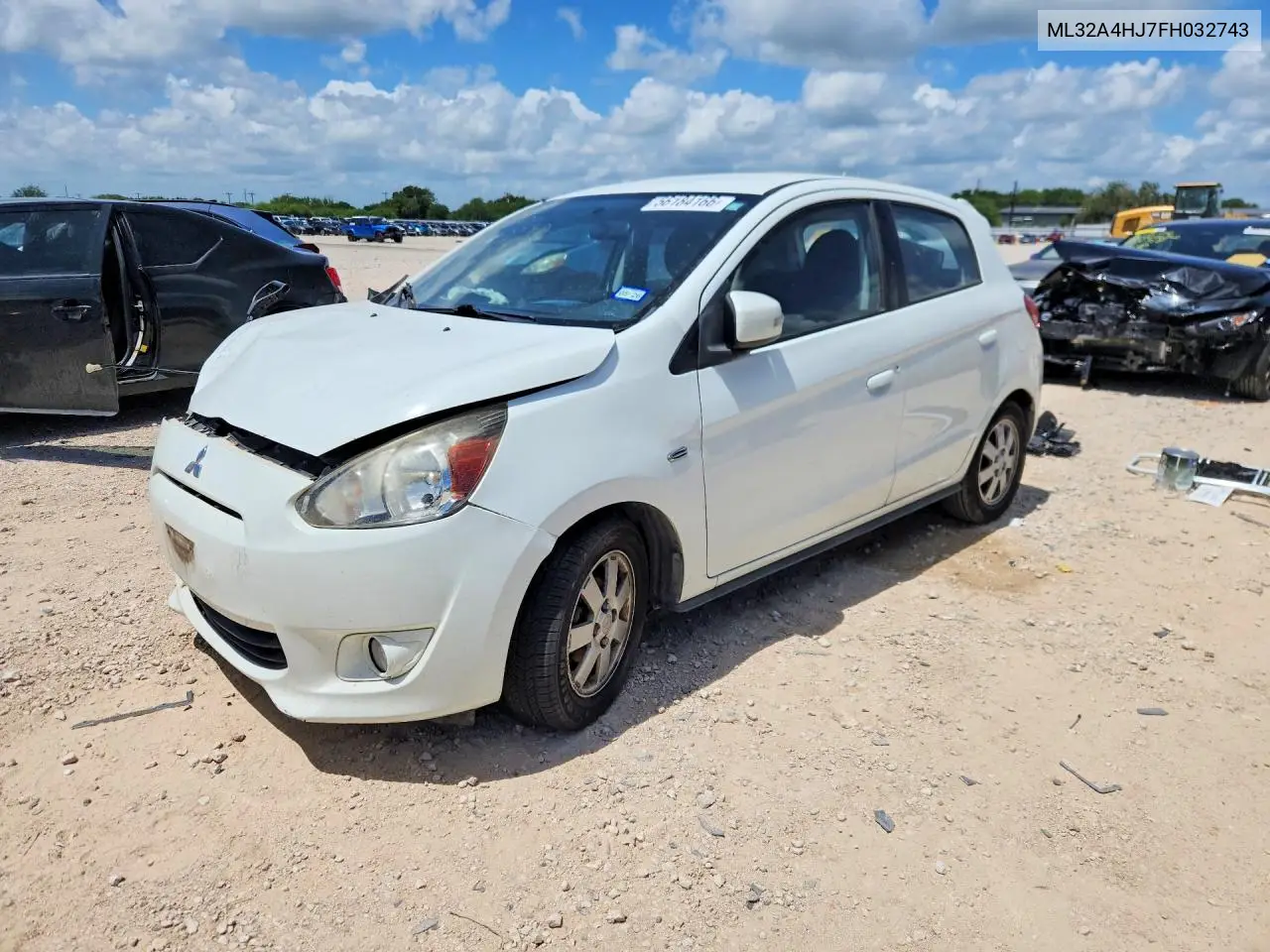 2015 Mitsubishi Mirage Es VIN: ML32A4HJ7FH032743 Lot: 56184166