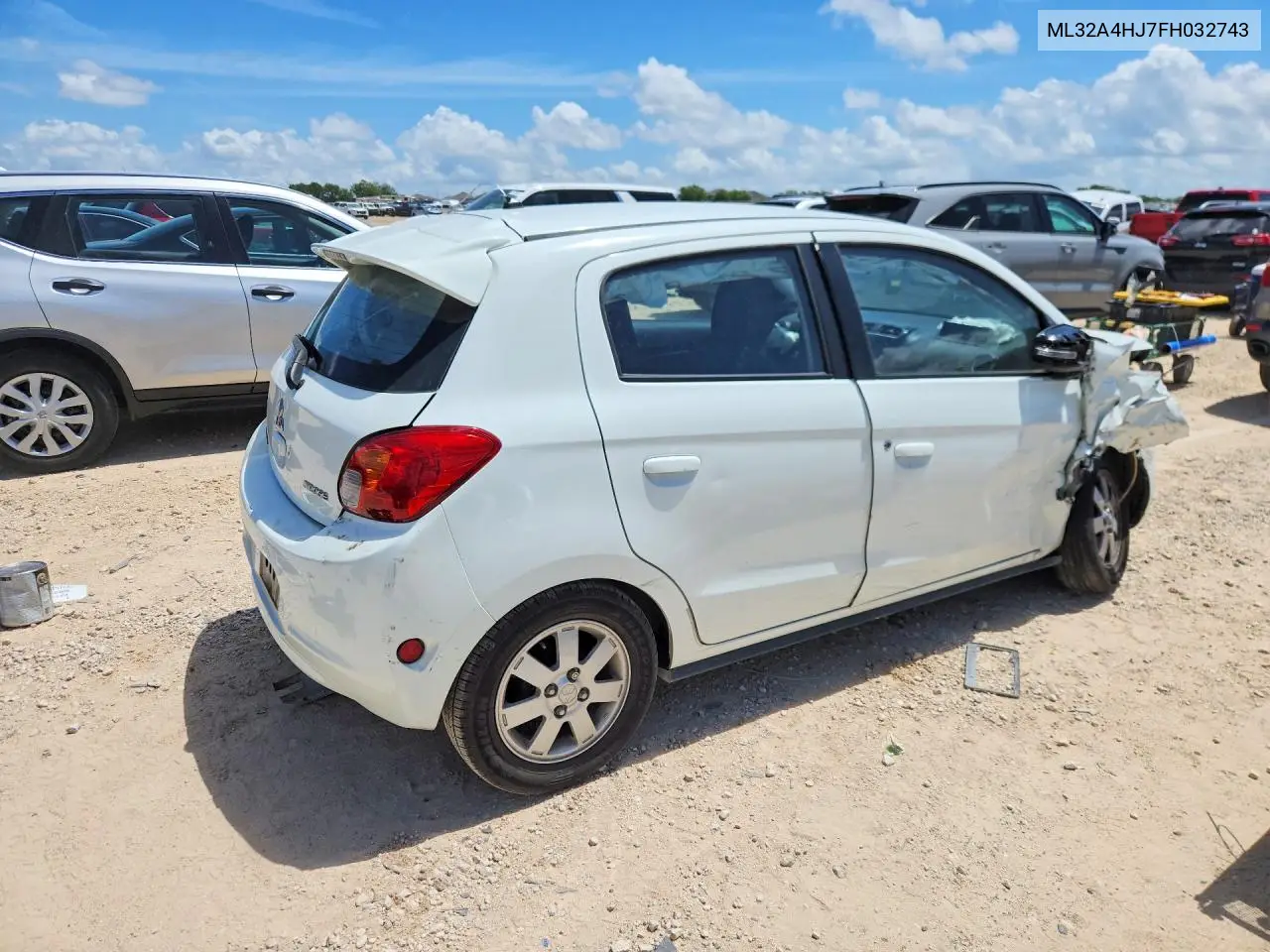 2015 Mitsubishi Mirage Es VIN: ML32A4HJ7FH032743 Lot: 56184166