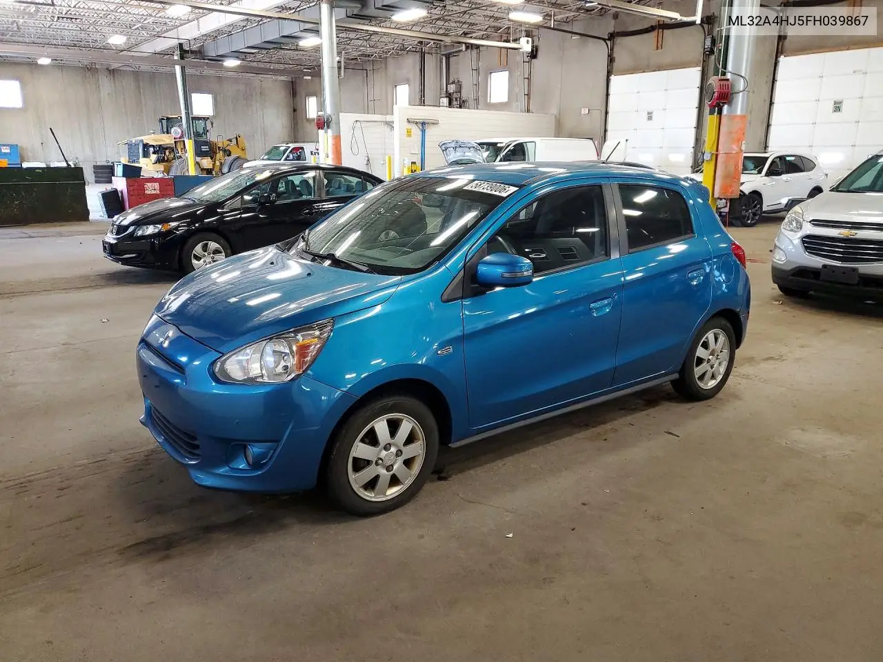 2015 Mitsubishi Mirage Es VIN: ML32A4HJ5FH039867 Lot: 58739006