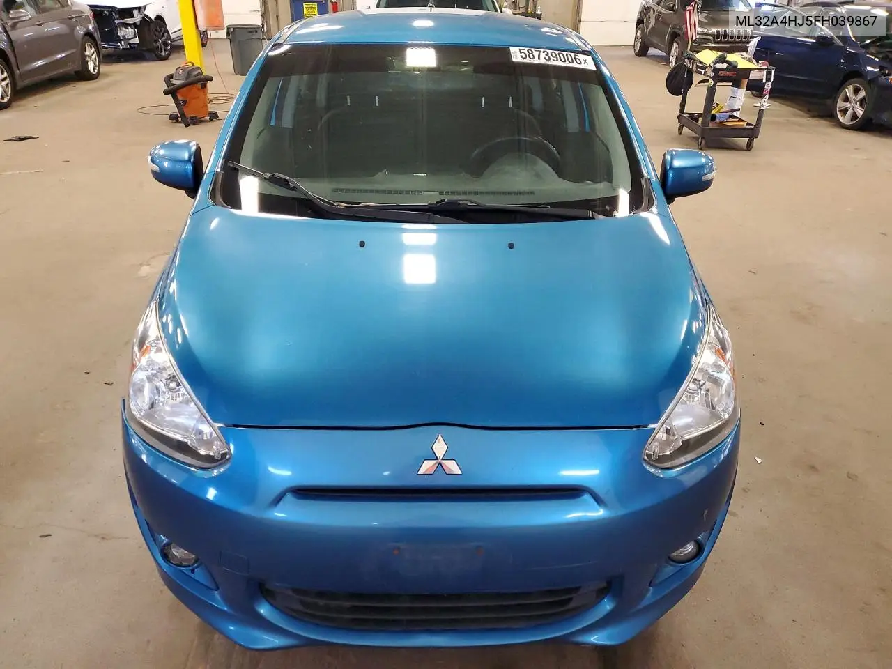 2015 Mitsubishi Mirage Es VIN: ML32A4HJ5FH039867 Lot: 58739006