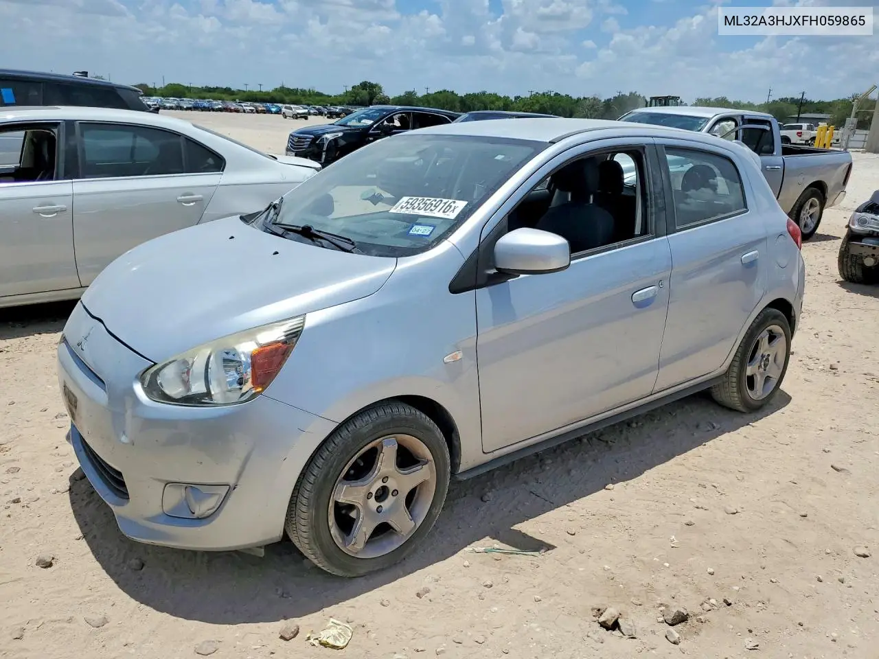 2015 Mitsubishi Mirage De VIN: ML32A3HJXFH059865 Lot: 59356916