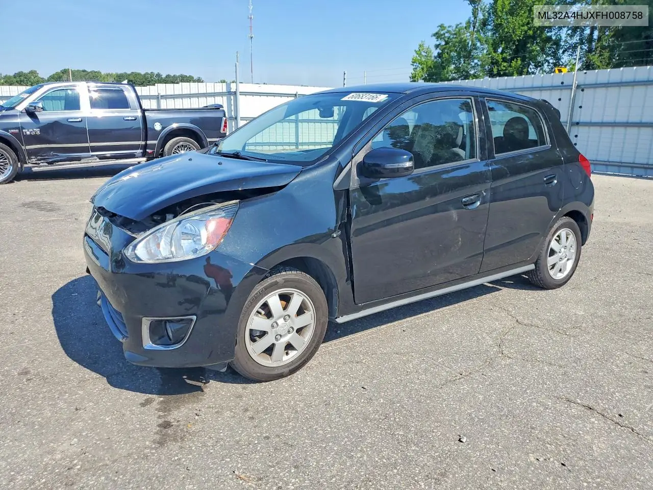 2015 Mitsubishi Mirage Es VIN: ML32A4HJXFH008758 Lot: 60683166