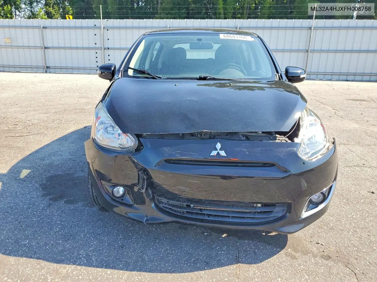 2015 Mitsubishi Mirage Es VIN: ML32A4HJXFH008758 Lot: 60683166