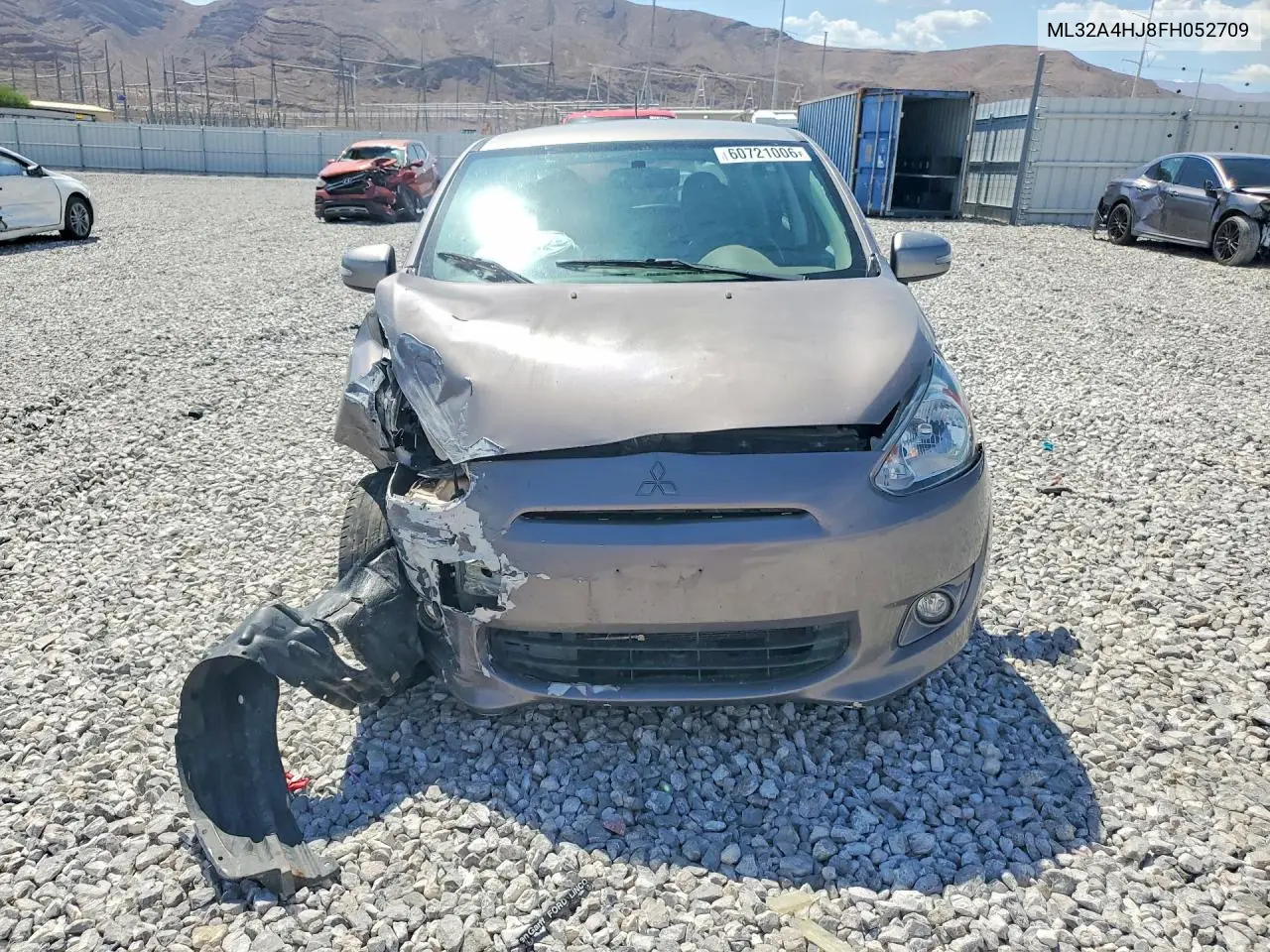 2015 Mitsubishi Mirage Es VIN: ML32A4HJ8FH052709 Lot: 60721006