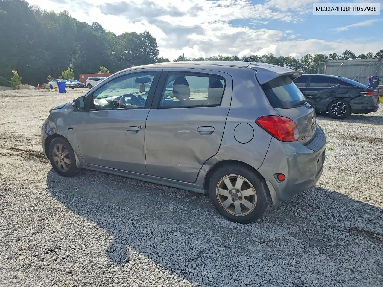 2015 Mitsubishi Mirage Es VIN: ML32A4HJ8FH057988 Lot: 60872036