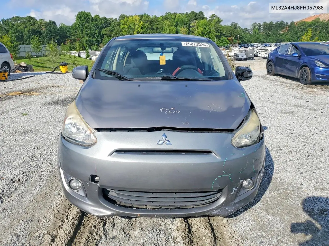 2015 Mitsubishi Mirage Es VIN: ML32A4HJ8FH057988 Lot: 60872036