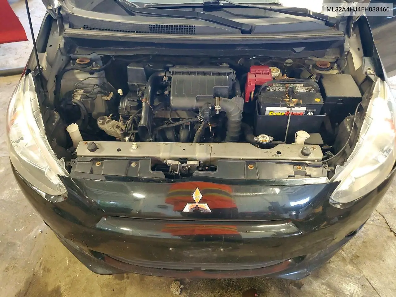 2015 Mitsubishi Mirage Es VIN: ML32A4HJ4FH038466 Lot: 61012746