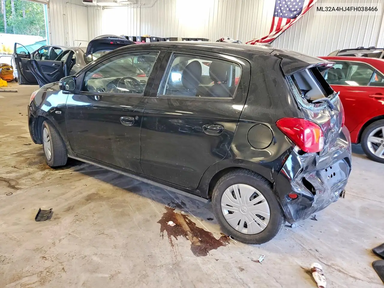 2015 Mitsubishi Mirage Es VIN: ML32A4HJ4FH038466 Lot: 61012746