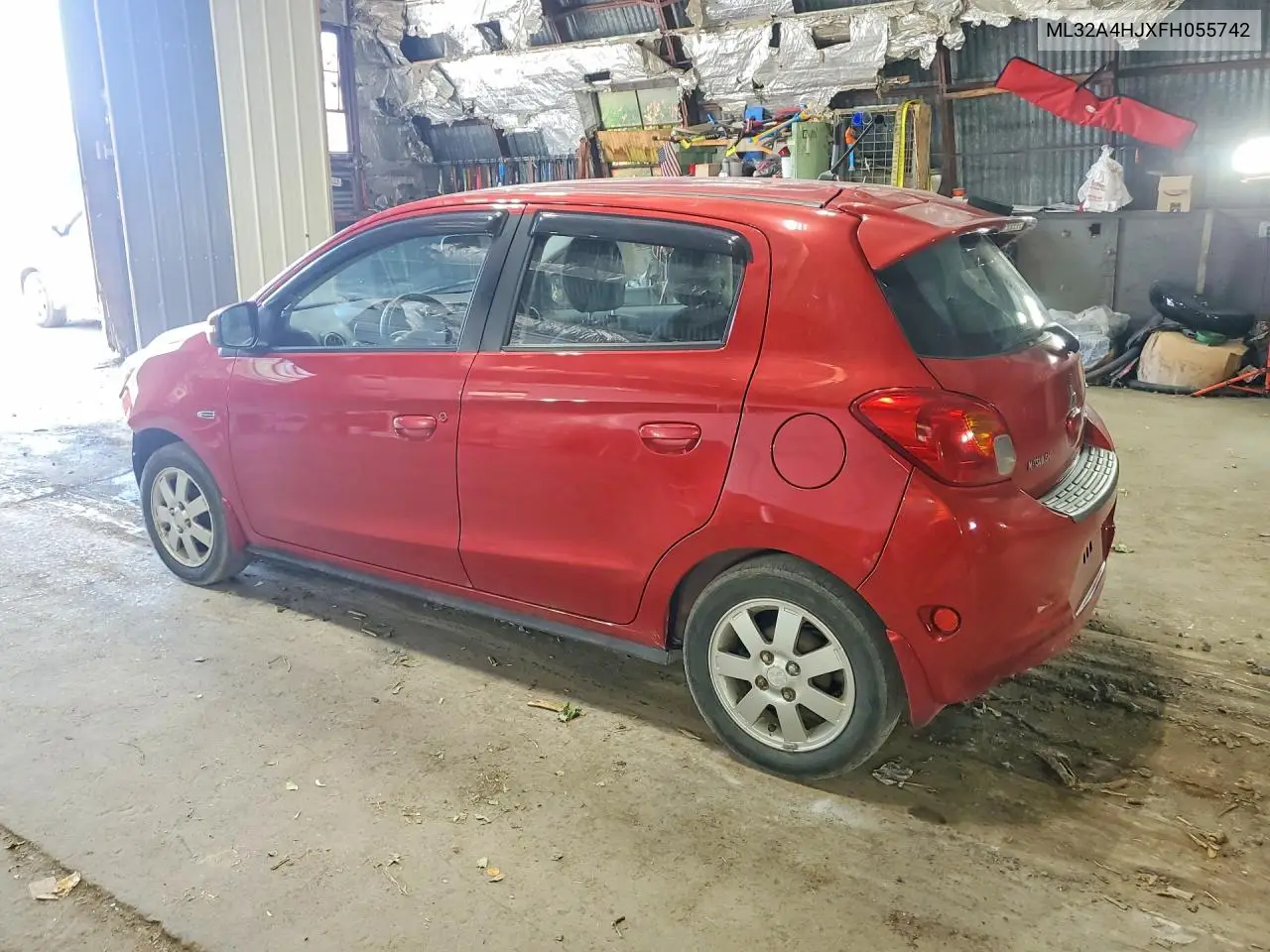 2015 Mitsubishi Mirage Es VIN: ML32A4HJXFH055742 Lot: 61056356