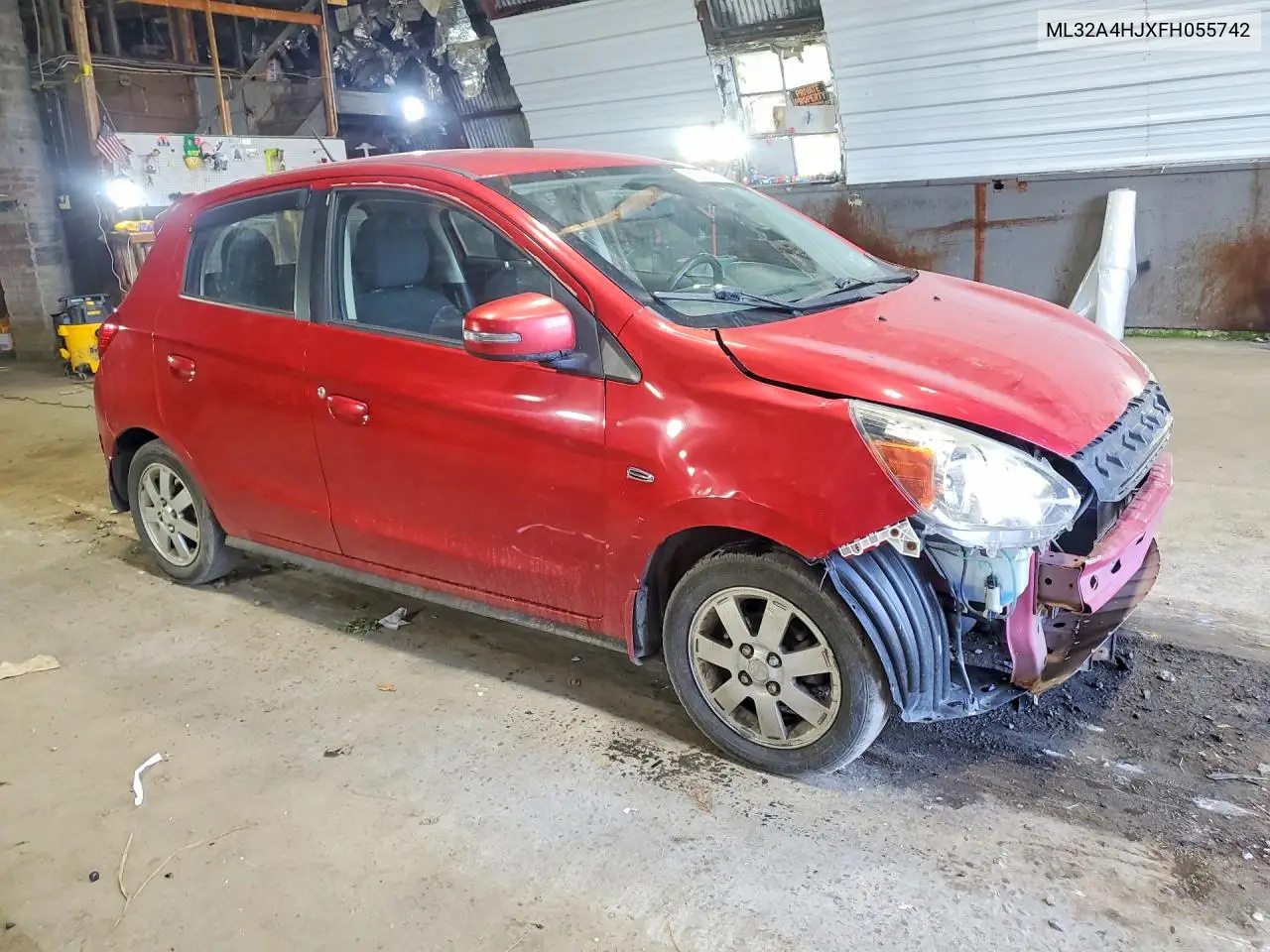 2015 Mitsubishi Mirage Es VIN: ML32A4HJXFH055742 Lot: 61056356