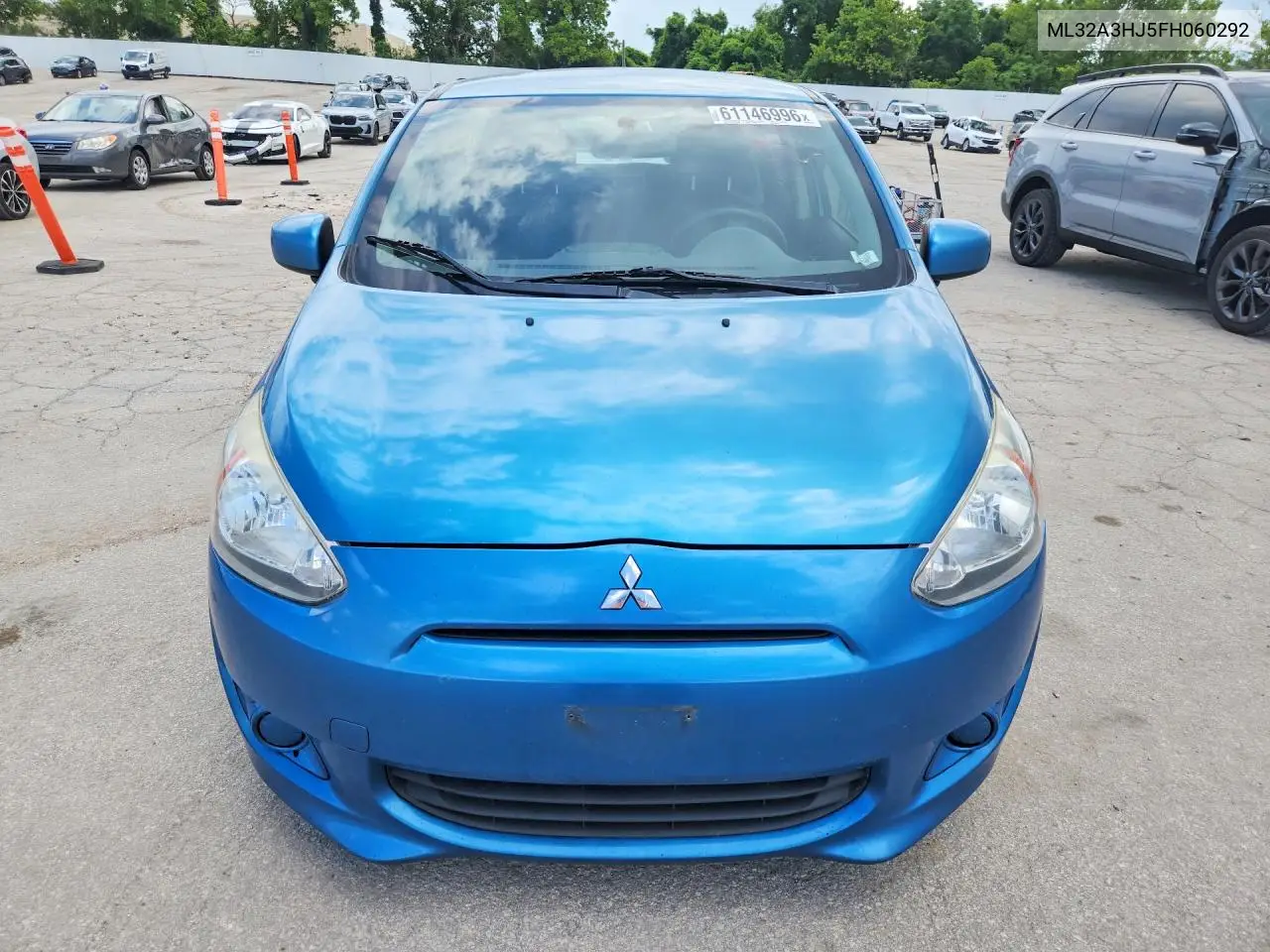 2015 Mitsubishi Mirage De VIN: ML32A3HJ5FH060292 Lot: 61146996