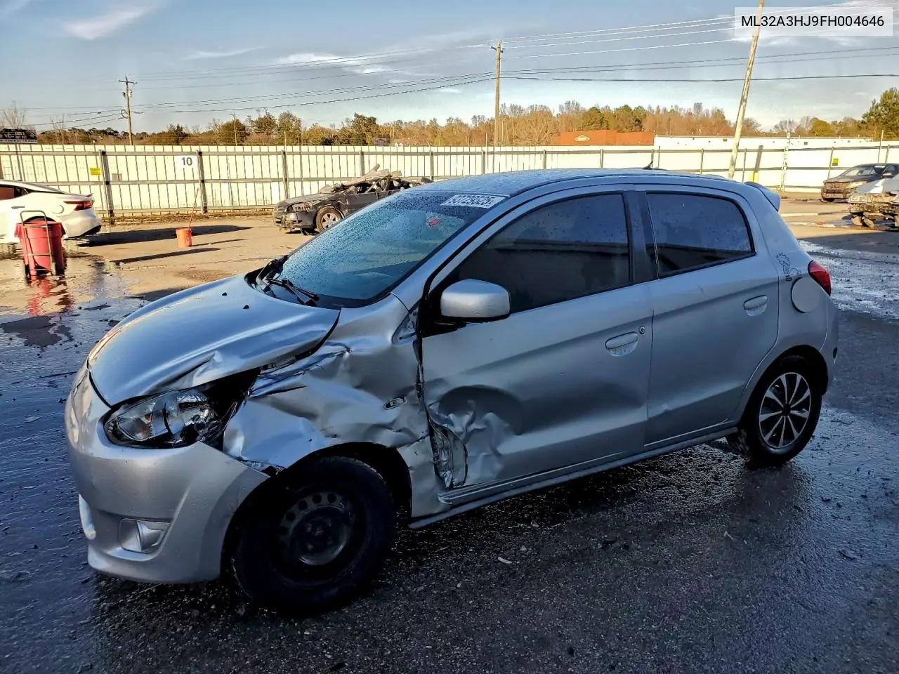 ML32A3HJ9FH004646 2015 Mitsubishi Mirage De