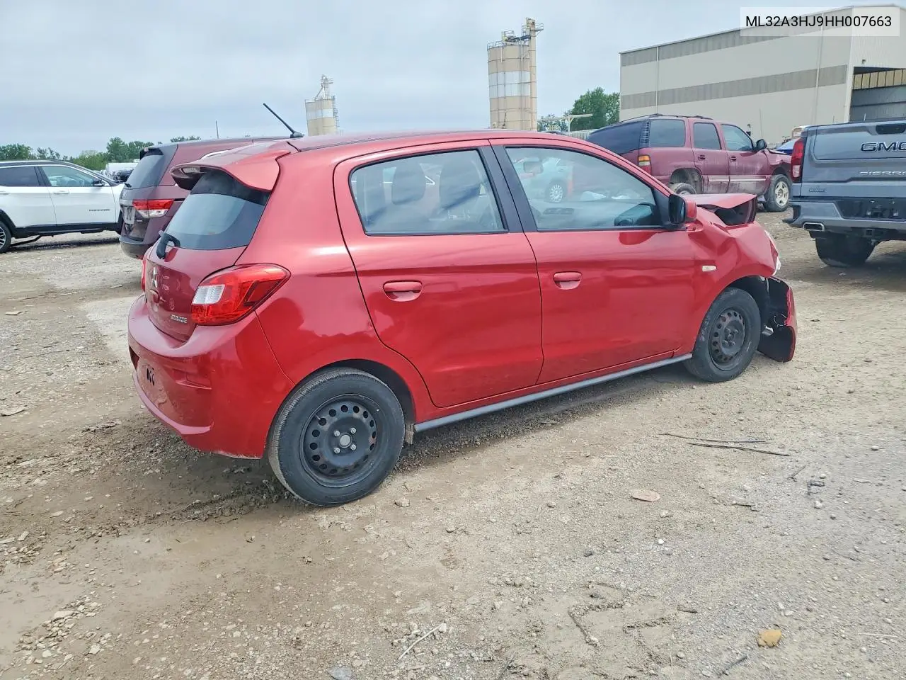 2017 Mitsubishi Mirage Es VIN: ML32A3HJ9HH007663 Lot: 52510556
