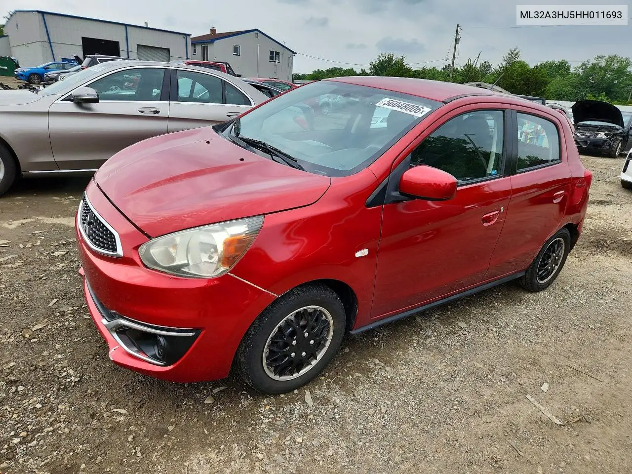 2017 Mitsubishi Mirage Es VIN: ML32A3HJ5HH011693 Lot: 56048006