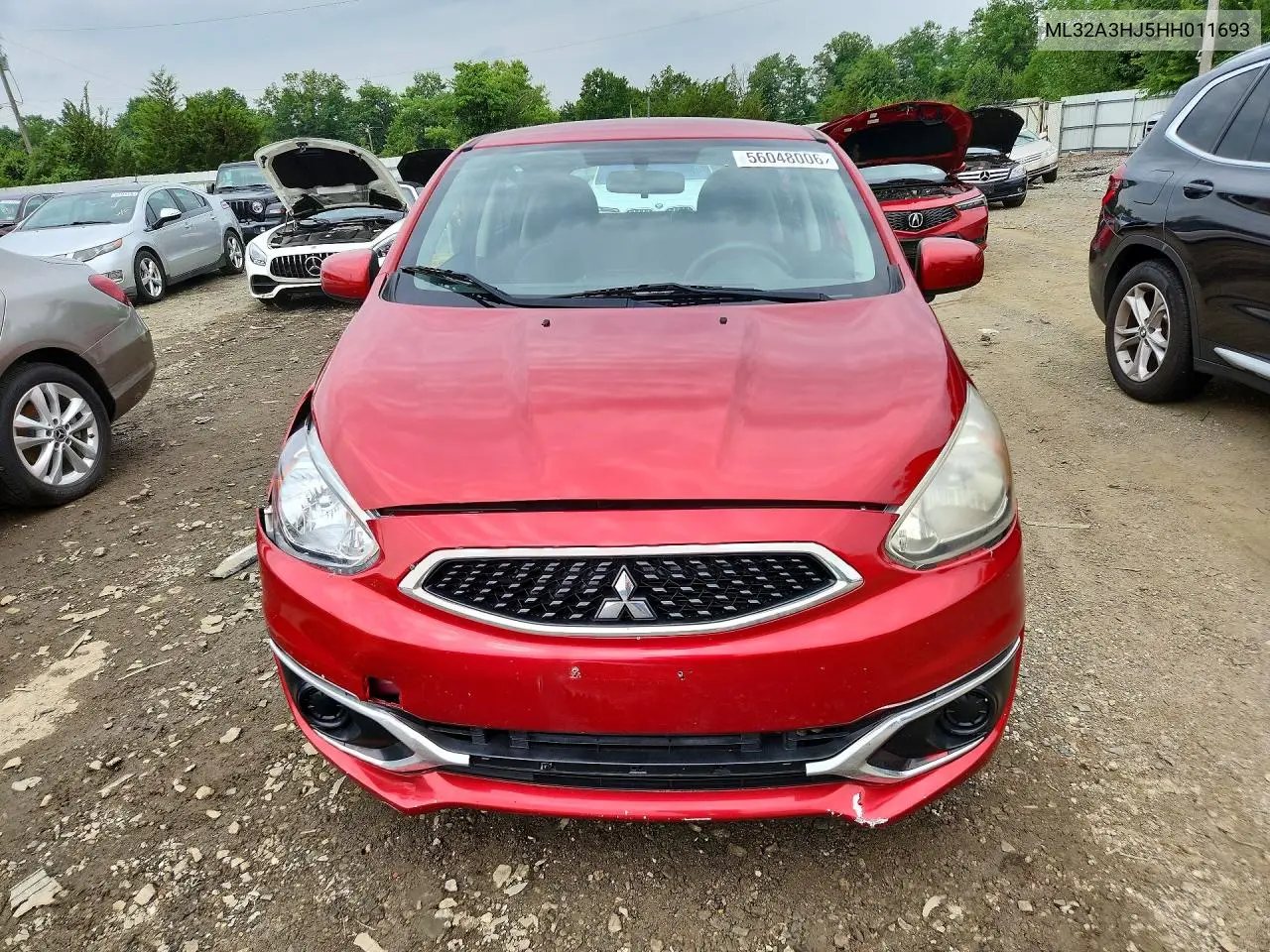 2017 Mitsubishi Mirage Es VIN: ML32A3HJ5HH011693 Lot: 56048006
