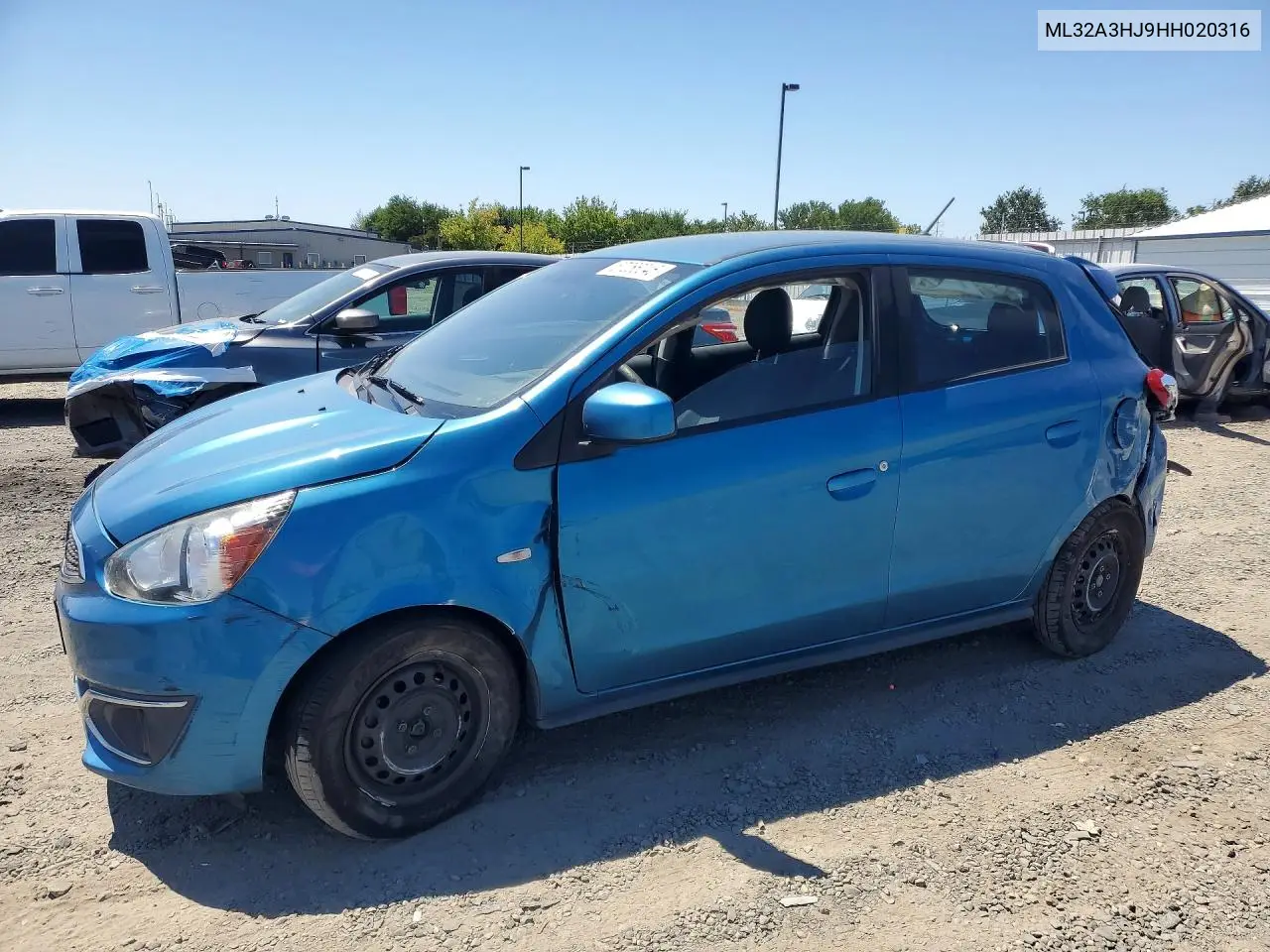 2017 Mitsubishi Mirage Es VIN: ML32A3HJ9HH020316 Lot: 57266046