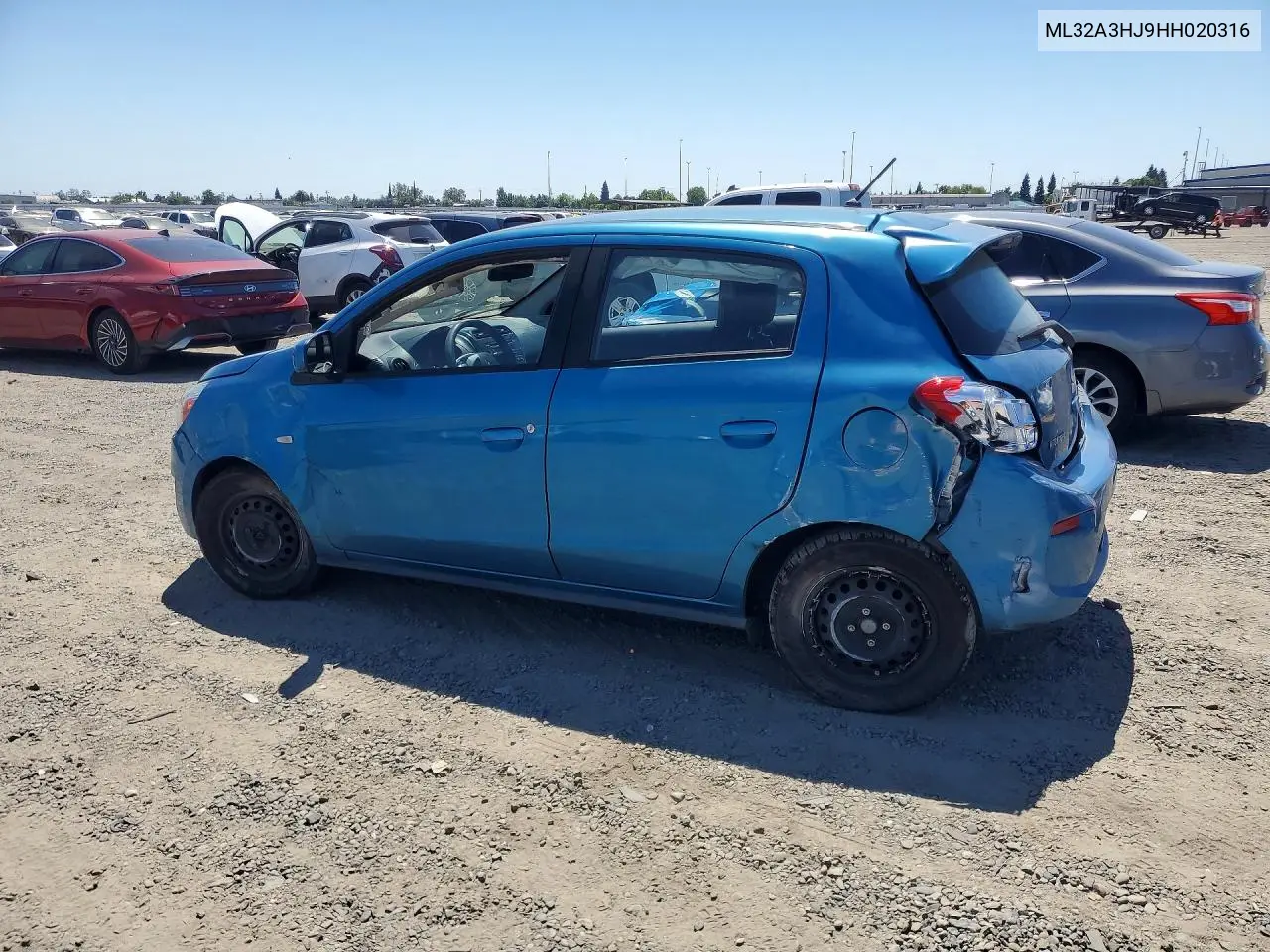 2017 Mitsubishi Mirage Es VIN: ML32A3HJ9HH020316 Lot: 57266046
