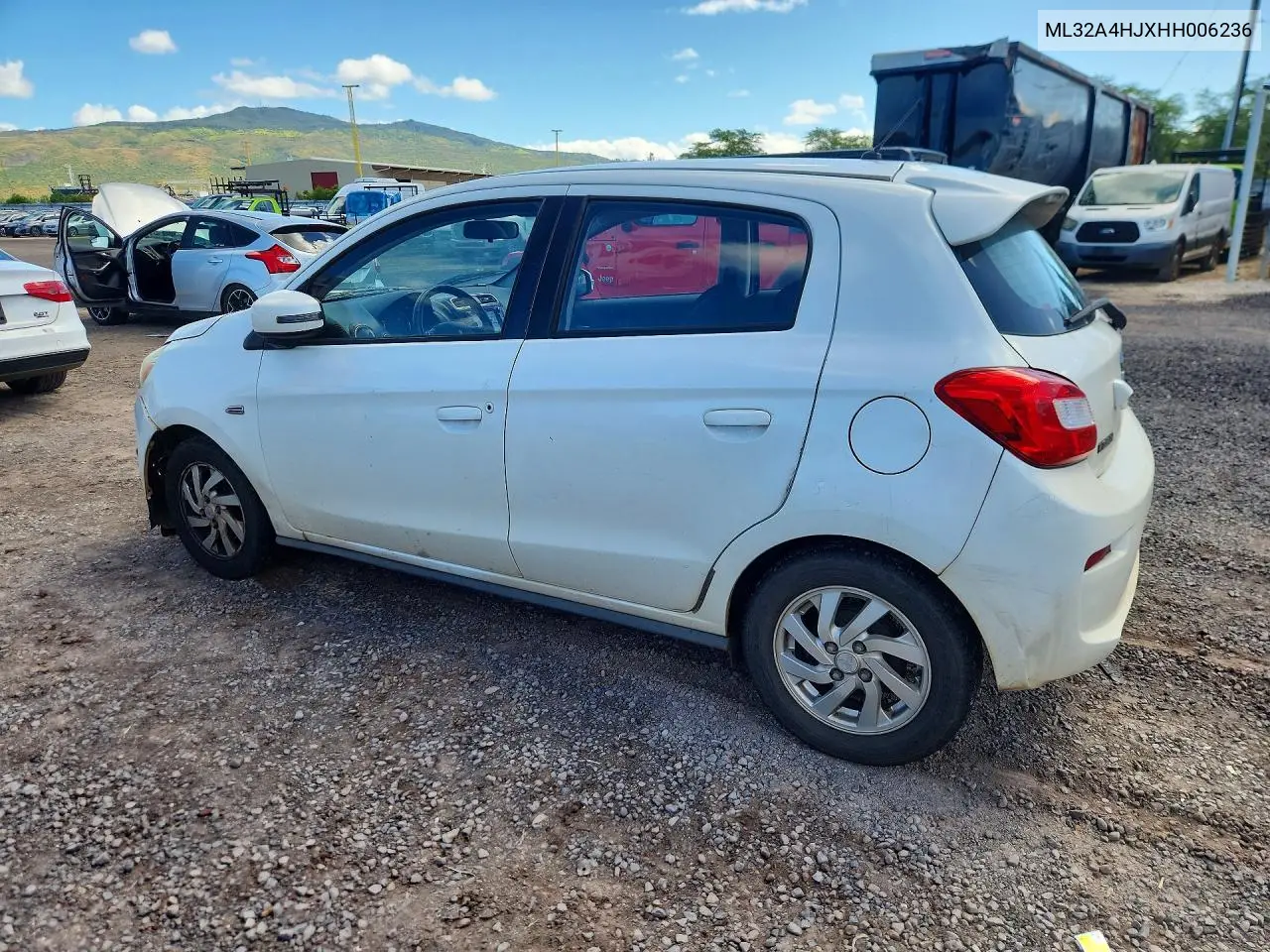 2017 Mitsubishi Mirage Se VIN: ML32A4HJXHH006236 Lot: 57341406