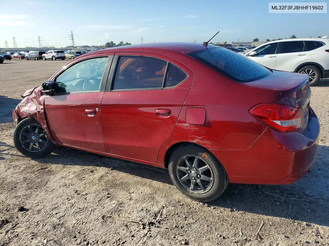 2017 Mitsubishi Mirage G4 Es VIN: ML32F3FJ8HHF19602 Lot: 58333406