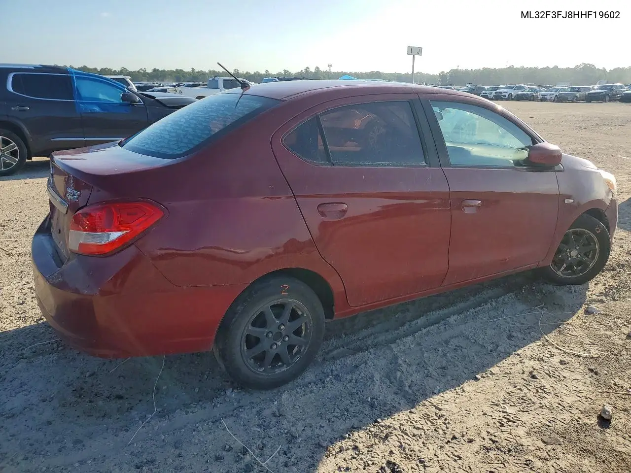 2017 Mitsubishi Mirage G4 Es VIN: ML32F3FJ8HHF19602 Lot: 58333406