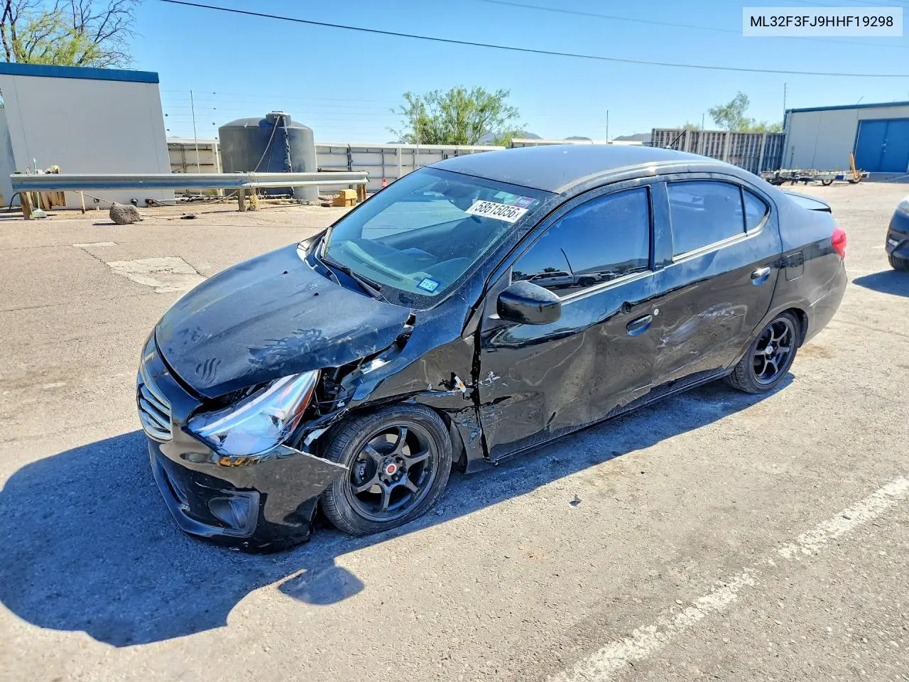 2017 Mitsubishi Mirage G4 Es VIN: ML32F3FJ9HHF19298 Lot: 58615056