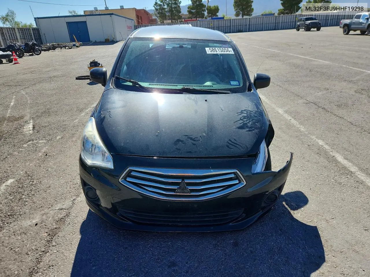 2017 Mitsubishi Mirage G4 Es VIN: ML32F3FJ9HHF19298 Lot: 58615056