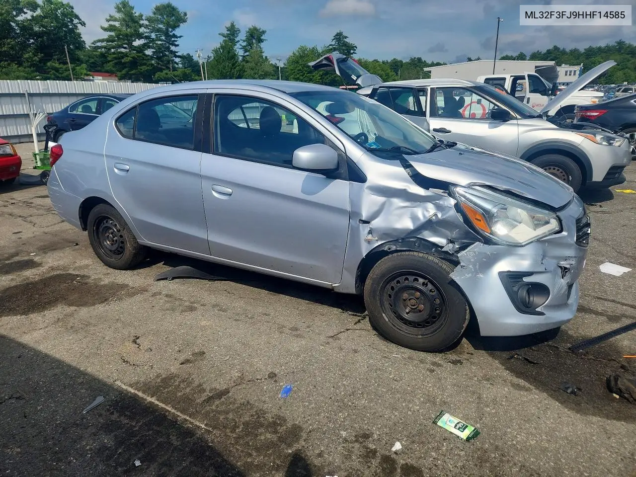 2017 Mitsubishi Mirage G4 Es VIN: ML32F3FJ9HHF14585 Lot: 59104916