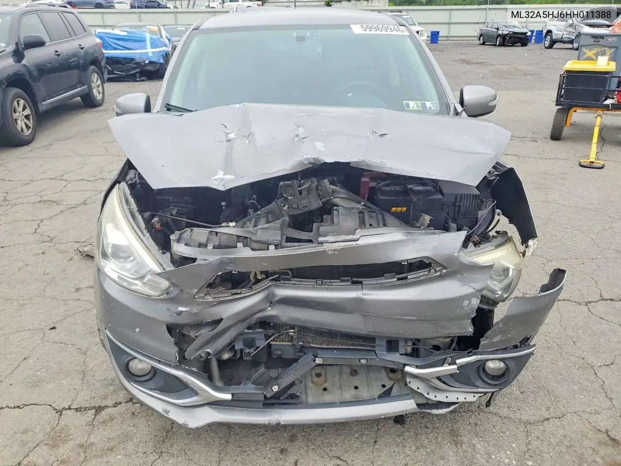 2017 Mitsubishi Mirage Gt VIN: ML32A5HJ6HH011388 Lot: 59969946