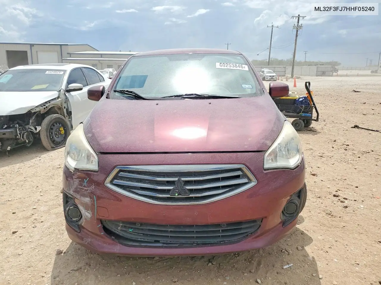 2017 Mitsubishi Mirage G4 Es VIN: ML32F3FJ7HHF05240 Lot: 60253846