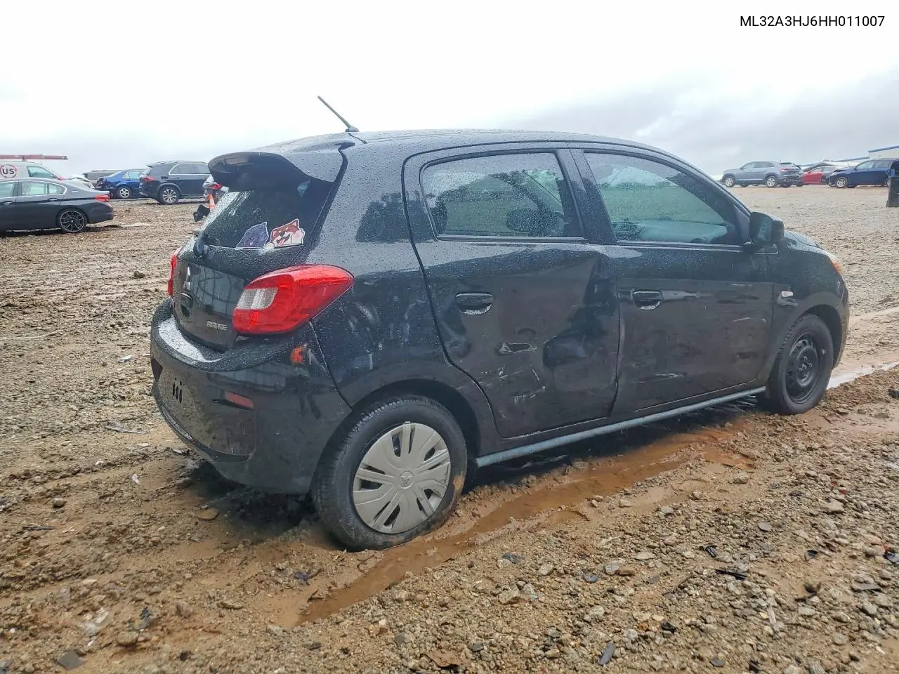 2017 Mitsubishi Mirage Es VIN: ML32A3HJ6HH011007 Lot: 60874546