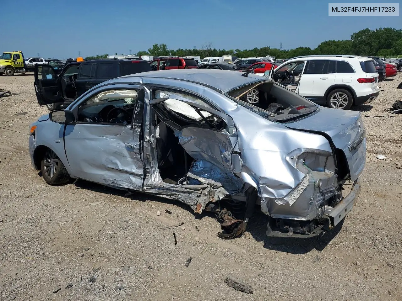 2017 Mitsubishi Mirage G4 Se VIN: ML32F4FJ7HHF17233 Lot: 61066466