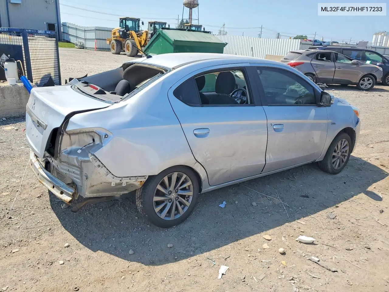 2017 Mitsubishi Mirage G4 Se VIN: ML32F4FJ7HHF17233 Lot: 61066466